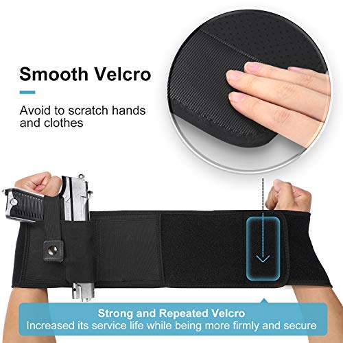 Vemingo Upgraded Belly Band Holster for Concealed Carry Left and Right