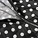 Meaneor Women's Waterproof Raincoat Outdoor Hooded Rain Jacket Black and White Polka Dot M