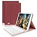 COO Keyboard Case for iPad Keyboard Case iPad 10th Generation (2022) Detachable Wireless Bluetooth Keyboard - Magnetic Auto Sleep/Wake (Red with White Keyboard).