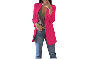 JEGULV Plus Size Womens Business Casual Blazers Elegant Lapel Collar Fashion Work Blazers Long Sleeve Office Suit Jacket