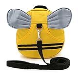 Hipiwe Baby Walking Safety Harness Reins Kid Toddler Strap Backpack Child Safety Harness Assistant with Leash Bee Backpack