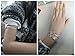 MANZHEN Fashion Gold Tone Swirl Leaf Upper Arm Bracelet Armlet Cuff Bangle Armband Adjustable