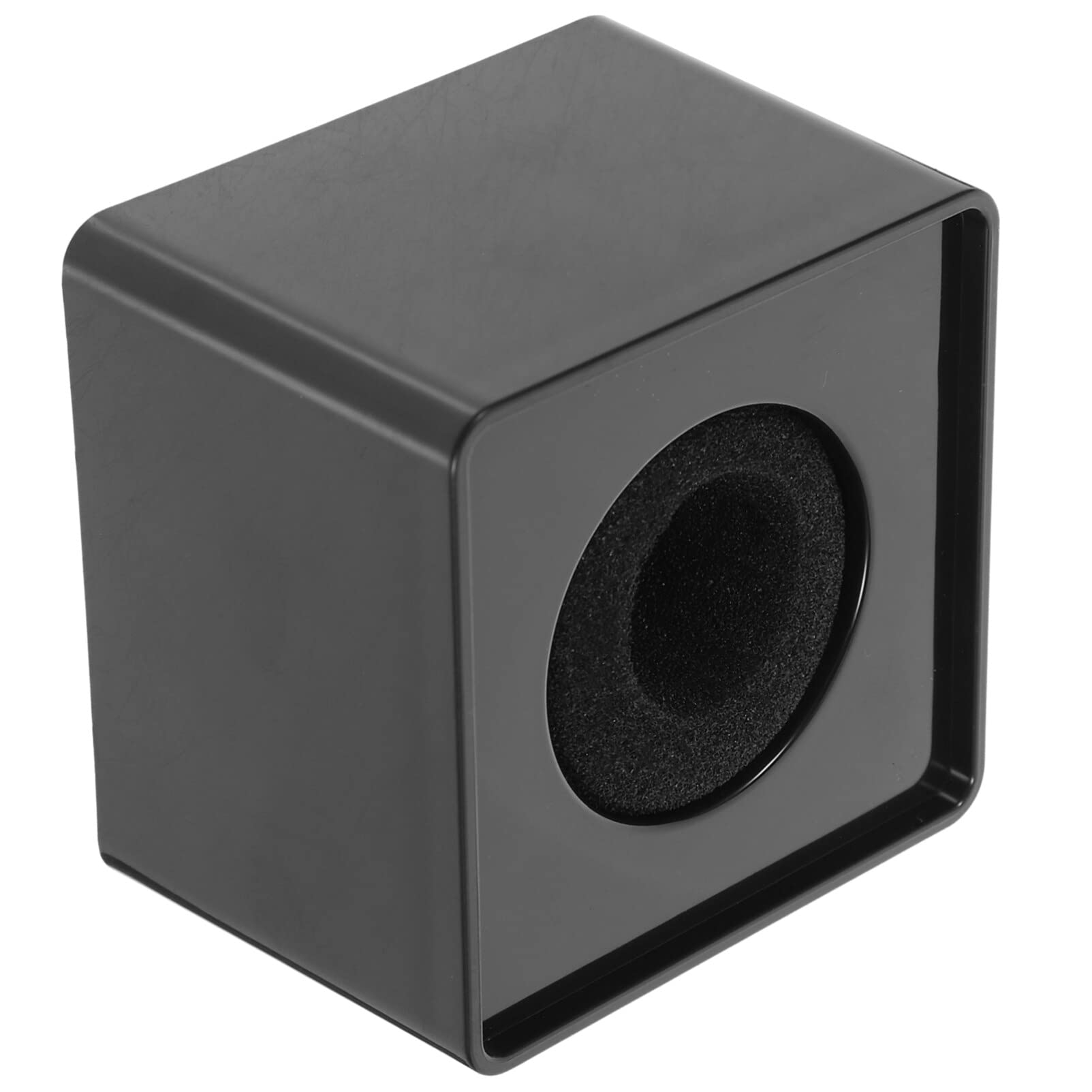 SUPVOX Mic Flags Black Interview Mic rophone Flag Station Logo Box Square Cube Shaped ABS Injection Molding for TV Conference Host Flag