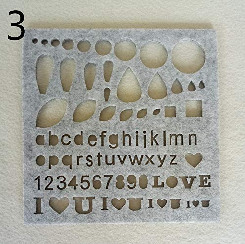 Maslin Felting Making Tools DIY Applique Molds Craft Sewing Accessories Needle Felting Wool Felt Shapes Mold 7 Pcs DIY Package - (Color: 7pcs) - Thumbnail 5