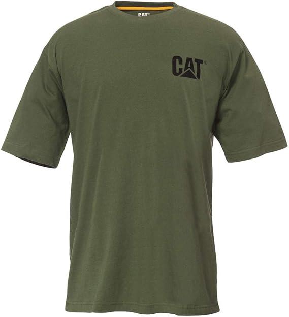 Caterpillar Mens Cat Trademark Premium Cotton TShirt TShirt Amazon
