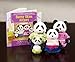 Li'l Woodzeez 4-Piece Animal Figurine Set with Storybook - Skyhopper Panda Family