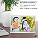 OfficeMajor Acrylic Picture Frames 4x6 - Magnetic Photo Frames Double Sided Picture Frames for Desk (Pack of 5)