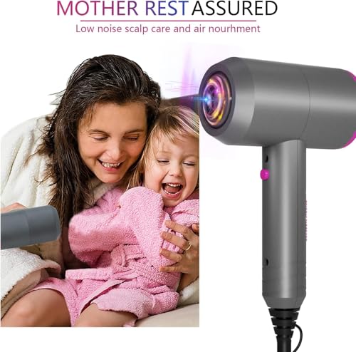 Jooayou Professional Hair Dryer 2000W Fast Dry Negative Ions Hair Blow Temperature Hairdryer with Diffuser Hairdryer with 2 Speeds, 3 Heating and Cool Button