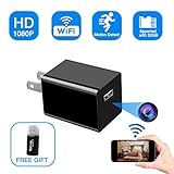 Hidden Spy Camera USB Charger, WiFi Spy Camera Wireless Mini Cam 1080P HD Monitoring Wifi Surveillance for Home Office Security Camera Monitoring with Motion Detection -Nanny Cam