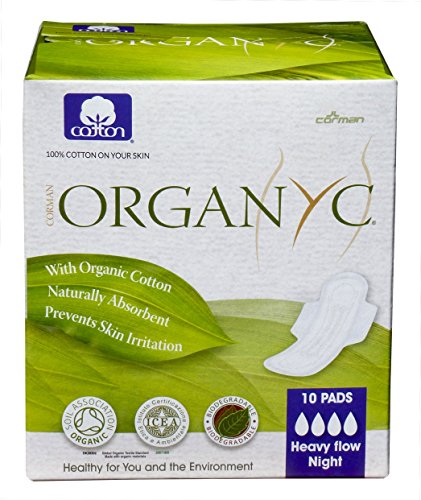 Organyc 100% organic cotton pads with wings for sensiti…