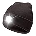 CHARGE CAP USB LED headlamp BEANIE - Activewear LED headlamp. Remove + Recharge bright LED lights, NO BATTERIES TO REPLACE, LED Beanie hat