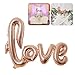 TOYMYTOY LOVE Designed Foil Balloon Mylar Balloons for Wedding Party Decoration (Rose Gold)