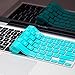 Kuzy - Teal / Turquoise HOT Blue Keyboard Silicone Cover Skin for Macbook / Macbook Pro 13