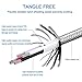 Lightning cable, FEIPUKER (6FT) Nylon Braided Charging Cable Cord Lightning to USB Cable Charger Compatible for IPhone 7/ 7 Plus/6/6s/6 plus/6s plus/ 5c/5s,iPod, iPad, and More (3 PACK Silver)