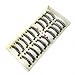 MapofBeauty 10 Pairs Crossover Design Thick Makeup Eye Lashes False Eyelashes (Black-#01)