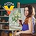 Acrylic Paint Set 24 Colors- Bonus 10 Acrylic Paint Brushes Included - Acrylic Paints for Artists - Heavy Body Acrylic Paint - Artist Quality Acrylic Paint - Canvas Paint with Acrylic Paint Brush Set