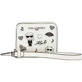 KARL LAGERFELD Paris Women's Wallet, Winter White, One Size