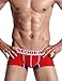 SEOBEAN Men's Low-Rise Sexy Trunk Boxer Brief Underwear 4 Colors