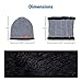 Wireless Beanie - Wireless Headphones Hat and Scarf Set for Winter Outdoor Men Women Warm Knitted Music Hat With Backpack - Built-in Microphone