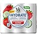 V8 +Hydrate Plant-Based Hydrating Beverage, Strawberry Cucumber, 8 oz. Can, 6 Count