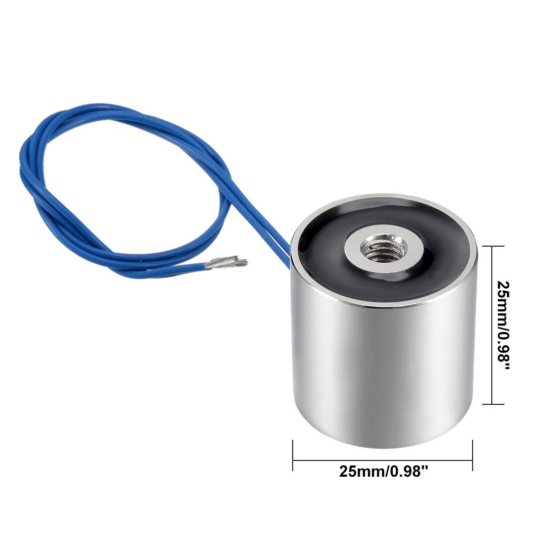 uxcell 80x38mm DC12V 1000N Electric Sucking Disc Solenoid Lift Holding Electromagnet