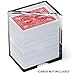 GSE Games & Sports Expert Acrylic Discard Trays, Casino Grade Discard Holder Trays for Blackjack, Bridge, Playing Cards (Holds 6 Decks of Cards)