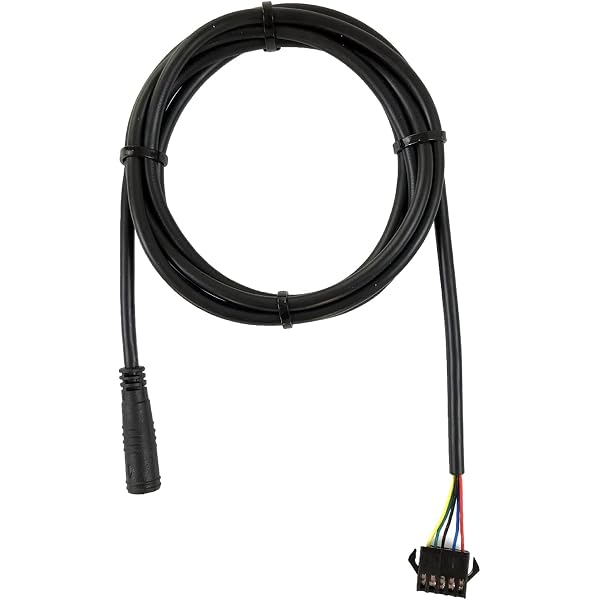Câble Adaptateur Écran 5 Broches Pour VAE KT - 145cm Étanche - Conversion Affichage Vélo Électrique