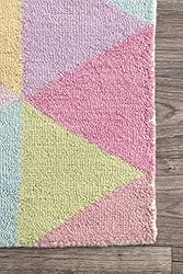 nuLOOM Bianca Triangles Wool Area Rug, 7' 6" x
