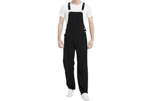 Bib Overalls for Men Denim, Relaxed Fit