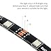 16.4ft LED Light Strip, Nexlux Waterproof 5050 SMD Single RGB LED Flexible Strip Light Black PCB Board Color Changing Decoration Lighting (No Power Adapter and Remote)