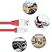 iPhone Charger Novtech 2 Pack 6ft Tangle Free Flat Lightning to USB Cables for iPhone 7 7 Plus 6s 6s Plus 6 6 Plus 5s 5c 5, iPad Pro Air iPad mini, iPod touch 5th 6th nano 7th(Red)