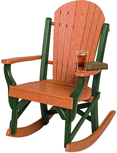 Amazon Com Poly Lumber Fanback Style Rocking Chair In Purple 7