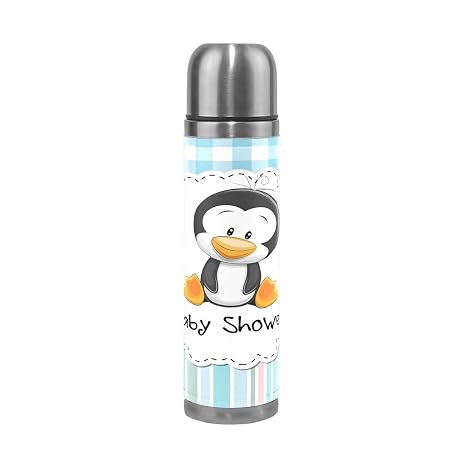 Amazon Com Alaza Penguin Baby Shower Stainless Steel Water Bottle Amazon Com Alaza Penguin Baby Shower Stainless Steel Water Bottle