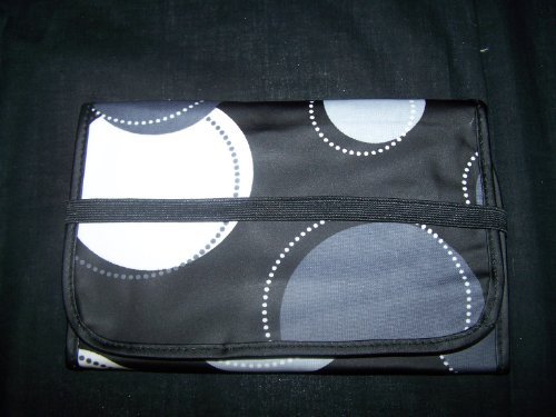 Thirty One Fold and Go Organizer with Notepad Black Happy Dot