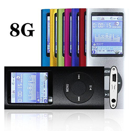G.G.Martinsen 8GB Slim 1.78'' Screen MP3/MP4 Player Media/Music/Audio Player with Black color