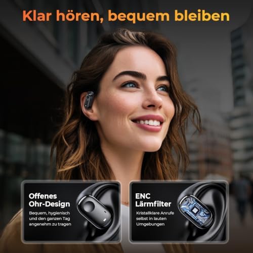 KI Übersetzer Kopfhörer, 3-in-1 Bluetooth 5.3 Sprachübersetzer Ohrhörer mit 150 Sprachen, KI-gestützte Übersetzung, Mehrere Modi für Reisen, Business & Lernen