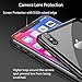 iPhone X Clear Case, CAFELE Transparent Tempered Glass Back Cover and Soft Silicone Bumper TPU Frame [Anti-Scratch] [Non Slip] Thin Slim Support Wireless Charging for Apple iPhone X/10, Black
