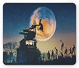 Ambesonne Fantasy World Mouse Pad, Dead Queen in