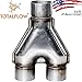 TOTALFLOW TF-SY2424 409 Stainless Steel 2.25 Inch Y-Pipe Single / 2.25