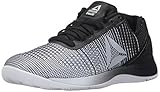 Reebok Women's Crossfit Nano 7.0 Track Shoe, White/Black/Silver Metallic, 7.5 M US