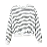 Froomer Teen Girls Korean Striped Sweater Pullover