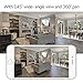 BOSMA X1 Indoor Home Security Camera System, 2.4 GHz WiFi, 360° Rotation, Super Wide Angle, 1080P HDR, Color Night Vision, 2-Way Audio, PIR Motion Detection, Plug-in Cam with 2 Window/Door Sensors