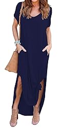 GRECERELLE Women Casual Sundresses Short Sleeve