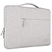 MOSISO Laptop Briefcase Handbag Compatible 13-13.3 Inch MacBook Air, MacBook Pro, Notebook Computer, Polyester Multifunctional Carrying Sleeve Case Cover Bag, Gray primary