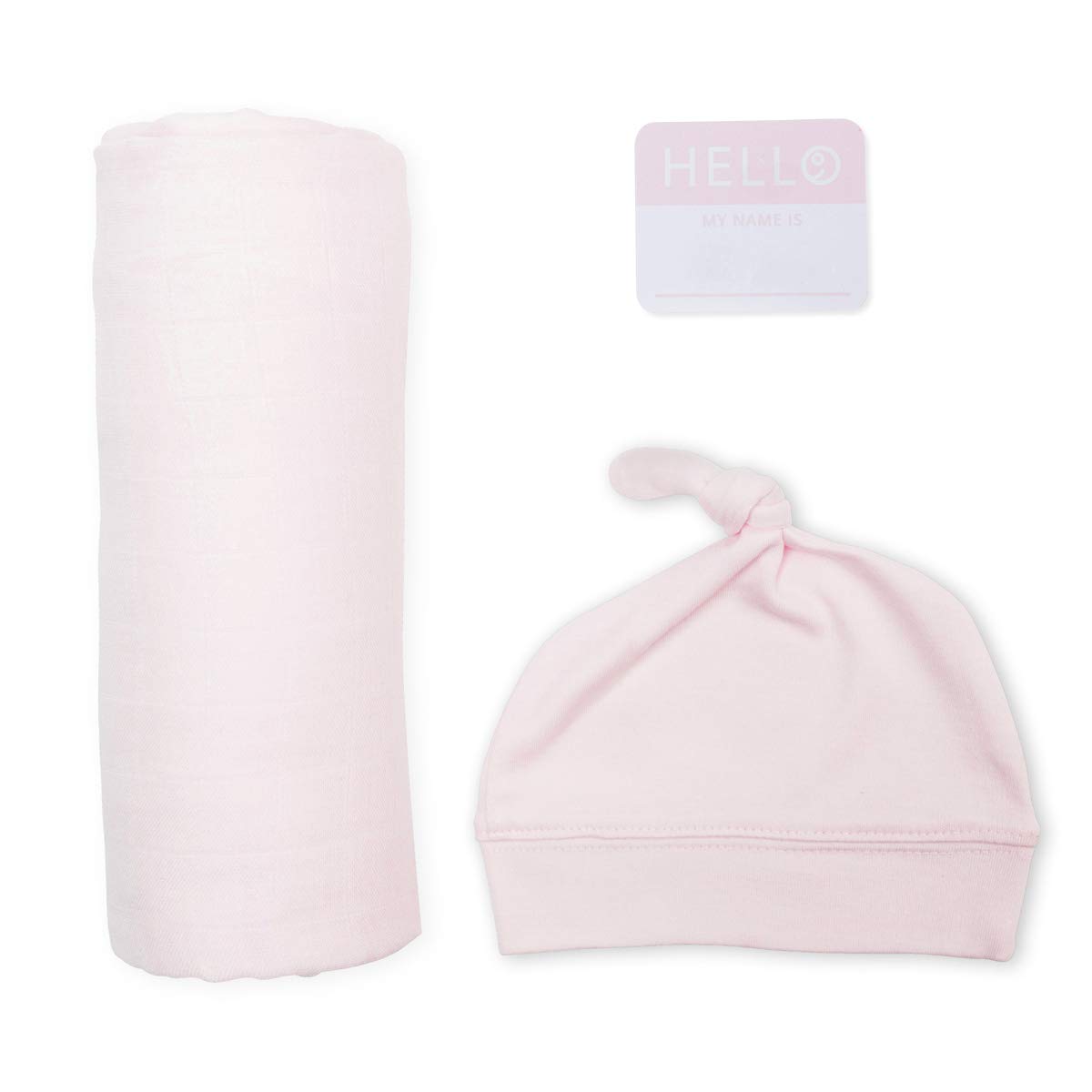 Happy Flute - Swaddle doek - Lulujo Hello World Swaddle & Hat - Pink
