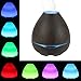 Essential Oil Diffuser , oobest 300ml Ultrasonic Cool Mist Humidifier / Wood Grain Air Humidifiers with 7 Color Changing LED Light and Waterless Auto Shut-off Yoga-Light