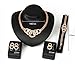 DDLBiz Women Gold Color Wedding Party Rhinestone Necklace Bracelet Ring Earrings Set
