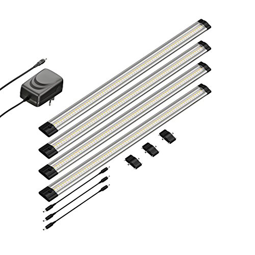 parlat LED Unterbau-Leuchte SIRIS, flach, je 50cm, je 655lm, weiß, 4er Set