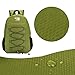 25L TIBAG Water Resistant Lightweight Packable Folding Foldable Daypack Backpack (ARMY GREEN)