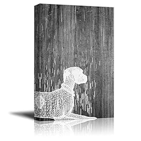 Canvas Wall Art Black and White Abstract Pictures Home Wall Decorations for Bedroom Living Room Paintings Canvas Prints Framed - 12x18 inches